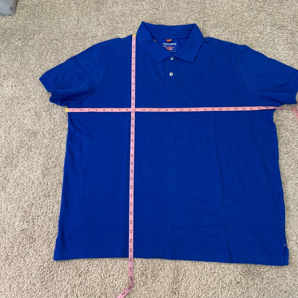 Docker's Men's Polo XXL shirt blue - Picture 7 of 8